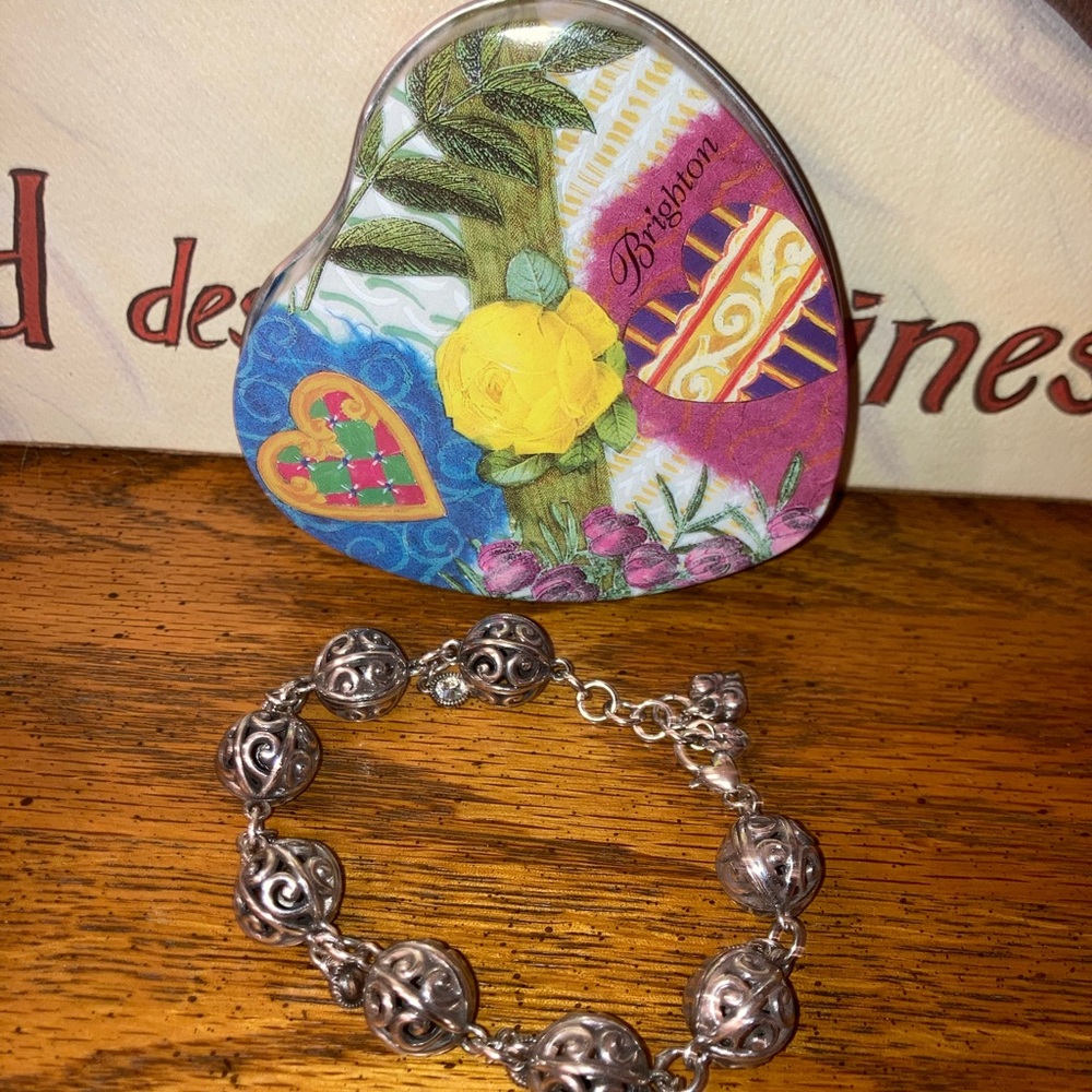 Brighton Bracelet + Heart Tin - EUC